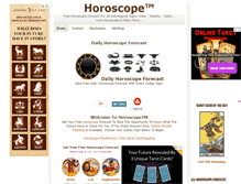 Tablet Screenshot of horoscopetm.com