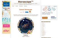 Desktop Screenshot of cancer.horoscopetm.com