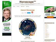 Tablet Screenshot of cancer.horoscopetm.com