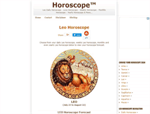 Tablet Screenshot of leo.horoscopetm.com
